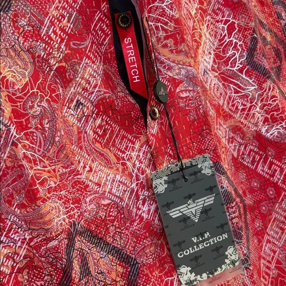 V.I.P Collection Patterned Button-up Shirt - Picture 3 of 5